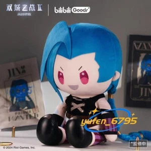 Stock Jinx Peluche Corto Arcano LOL Muñeca Sentada Oficial League of Legends 40cm - Imagen 1 de 20