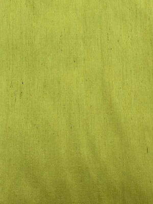 6 Yards 100% Thai Silk Fabric • Hand Woven 48” Wide • Yellow - Image 1 of 4