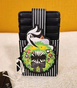 Loungefly Disney NBC Zero Holiday Monster Wreath Christmas Cardholder NEW - Picture 1 of 11