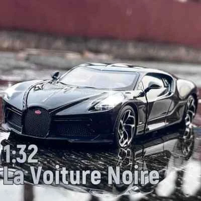 1:32 Bugatti La Voiture Noire Alloy Model Car Diecast Sound  Light Toy Vehicle - Image 1 of 4