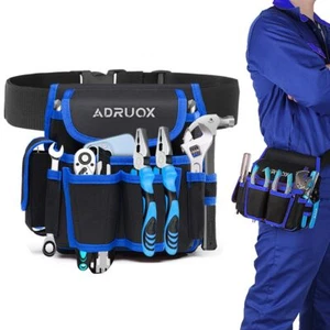 Tool Belt Pouch Electrician Carpenter Construction Technician Gardening Blue - Picture 1 of 7