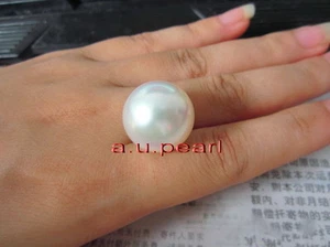 Ciondolo Australia Top VERO perfetto tondo BIANCO 12-13MM SFUSO PERLA del Mare del Sud - Foto 1 di 6