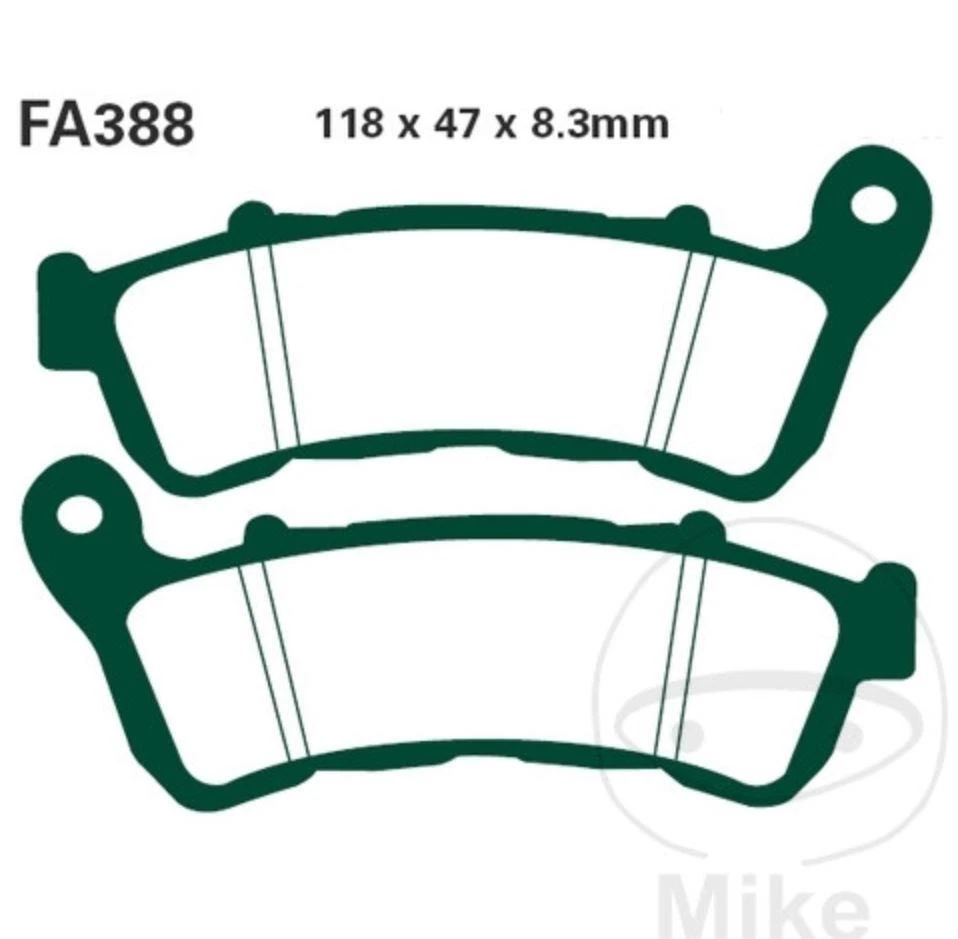 EBC Plaquettes De Frein EPFA388HH Pour Honda CBF NT VFR XL CB ST NSA VT 500-1300 - Photo 1/1