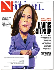 The Nation Magazine August 2024 Exclusive Interview Harris Steps Up - Imagen 1 de 2