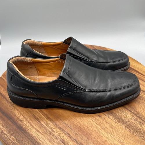Mocassini slip on ECCO Seattle in pelle nera EU 45 US 11 larghezza extra