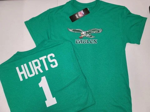 21121 Boys Youth NFL Team Apparel PHILADELPHIA EAGLES Football SHIRT KELLY GREEN Cover