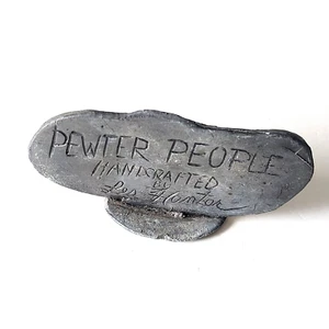 Les Hunter PEWTER PEOPLE LOGO store Display sign - Picture 1 of 6