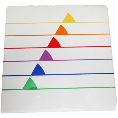 SEXTET by Block Square Trivet 6" NEW NEVER USED made in Portugal by JACK PRINCE - Image 1 of 4