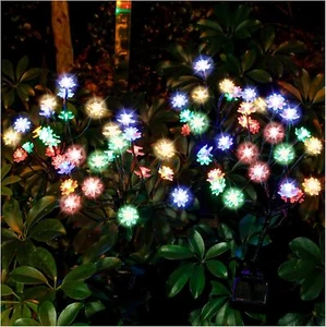 Solar Garden Lights - Upgraded Landscape Tree Lights with Larger Solar Capacity, - Picture 1 of 7