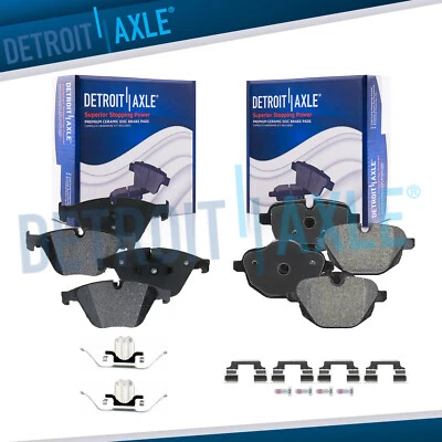 Front Rear Ceramic Brake Pads for 2011 2012 2013 2014-2016 BMW 528i 528i xDrive - Image 1 of 4