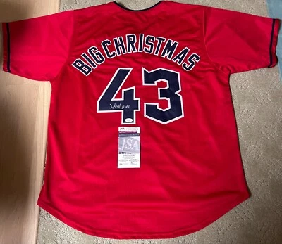 Jhonkensy Noel “Big Christmas” Autographed/Signed Cleveland Guardians Jersey JSA - Image 1 of 3