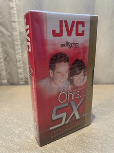 JVC Leere VHS Video Kassette Band SX 6 Stunden T-120 DU Neu Versiegelt - Bild 1 von 2