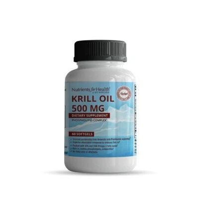 Rawleigh Antarctic Superba Krill Oil 500mg: 60 Softgels - Dietary Supplement - Image 1 of 4