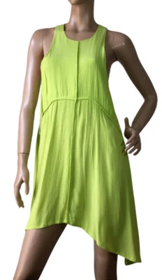 VESTIDO DE CREPÉ CAMAFEO TALLA XS DISEÑO ASIMÉTRICO Foto 1 de 4