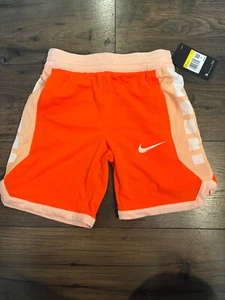 Nike DRI-FIT Basketball Shorts, Orange/Peach /Wh ite AQ9473-085 Boy's Size Small - Picture 1 of 2