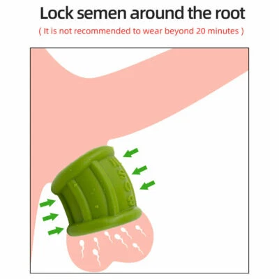 Anillo de compresión testicular escroto de silicona masculino extensor de pene potenciador bola de retardo Foto 1 de 4