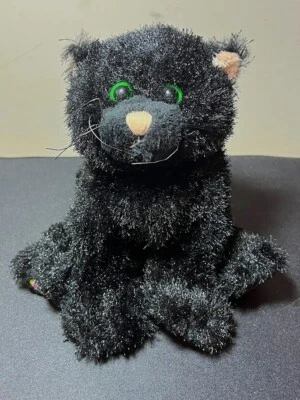 RETIRED WEBKINZ HM135 HALLOWEEN SPOOKY BLACK CAT KITTEN - NO CODE - Image 1 of 4