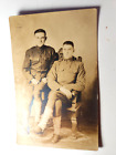 (X74) 1918 U.S. Army WW1 RPPC of Soldiers in Studio- Nice and Clear