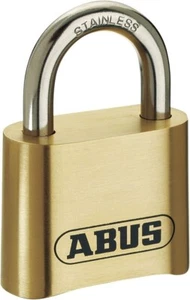 ABUS 185IB/50 Solid Brass Combination Padlock - Stainless Steel Shackle - Picture 1 of 4