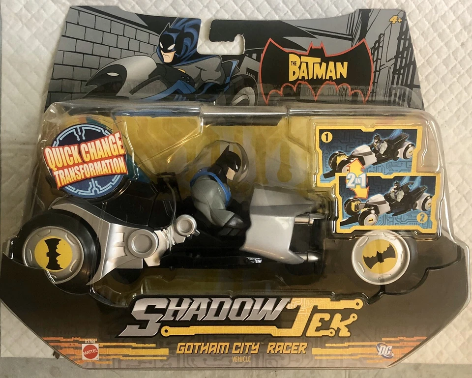 DC Batman Riding ShadowTek Gotham City Racer Mattel Unopened Package 2007 - Image 1 of 1