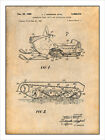 1967 Swenson brevet motoneige imprimé art affiche dessin