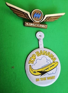 Prendedor de plátano superior alas de piloto junior Hughes Air West insignia - Imagen 1 de 2