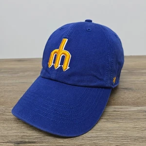 Seattle Mariners 47 Brand Mütze Clean Up verstellbar MLB blau Dad Cap OSFA Trident - Bild 1 von 12