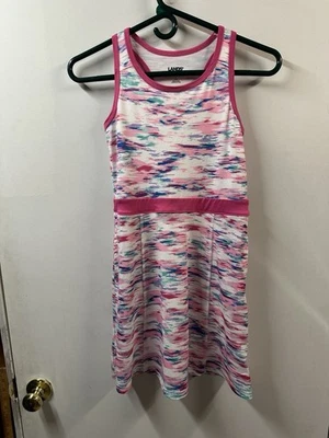 Lands’ End Girls Dress L Sports Racerback Pockets Sleeveless Athletic - Image 1 of 4