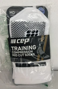 2 PACK CEP TRAINING Compression Mid Cut Compression Socks Size MEDIUM UNISEX U3 - Picture 1 of 1