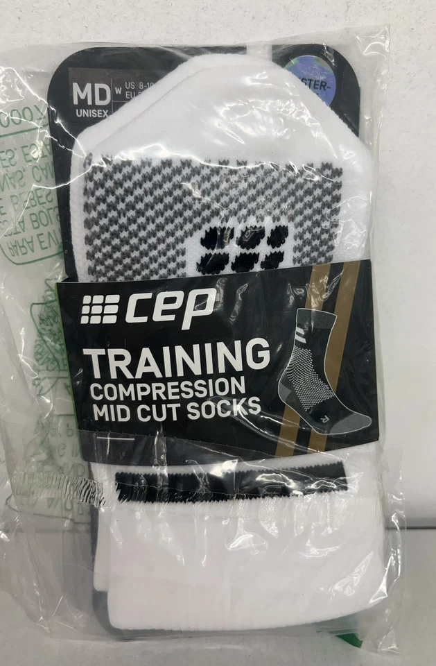 2 PACK CEP TRAINING Compression Mid Cut Compression Socks Size MEDIUM UNISEX U3 - Image 1 of 1