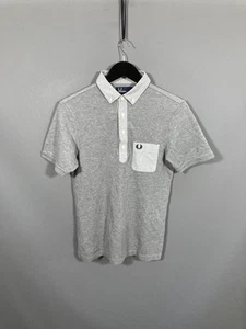 FRED PERRY SLIM FIT Polo Shirt - Size Small - Grey - Great Condition - Men’s - Picture 1 of 3