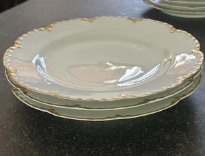 Lot Of 3 Haviland Limoges Ranson Gold & White Plates Antique France 8.625" - Picture 1 of 5