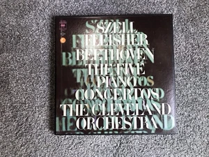 Szell Fleisher Beethoven The Five Piano Concertos 4 LPs 1971 VG Condition - Picture 1 of 13