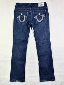 True Religion Jeans Women Size 29 Style WAK572J14 PO 88353-2 Dark Blue Denim - Picture 1 of 12
