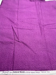 Dots Natural World Snow Leopard Designs Free Spirit 4 Yards PWSL044 Purple - Picture 1 of 3