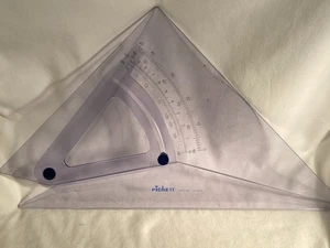 Pickett APC 12" Dreieck ZEICHNUNG verstellbar Farbkante Design Handwerk Kunst - Bild 1 von 5
