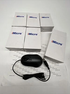 LOT OF 6 - IMICRO MOUSE MO-M10U 3 button Scroll Wheel - NEW IN BOX - FREE SHIP - Image 1 of 4