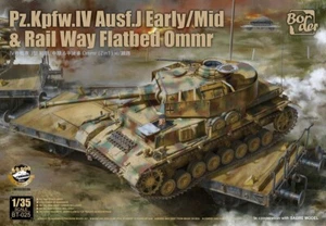 Border BT-025 1/35 alemán Pz.Kpfw.IV Ausf.J temprano/medio y ferrocarril plataforma ommr - Imagen 1 de 1