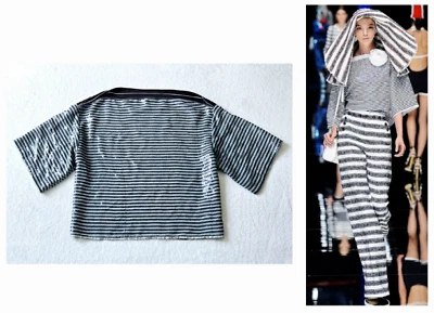 D&G por DOLCE & GABBANA colección pasarela lentejuelas brillantes top de coleccionista i-42 us-6 Foto 1 de 4