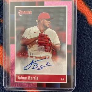 2022 JAIME BARRIA PANINI DONRUSS 1988 RETRO AUTO!!  150/199 AUTOGRAPHED NUMBERED