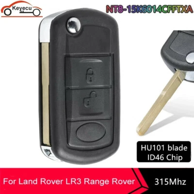 Ajuste para Land Rover Discovery LR3 sin cortar entrada sin llave abatible control remoto llavero 315 MHz Foto 1 de 4