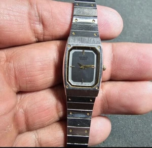 Vintage Seiko Quartz Ladies Tank Watch Not Working For Parts Or Repair 7320-5120 - Picture 1 of 9