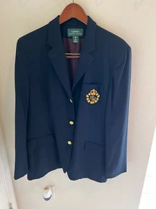 RALPH LAUREN-GRÖSSE 16 MARINEBLAU BLAZER FÜR DAMEN - Bild 1 von 2