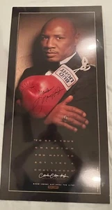 Marvin Hagler Autographed Mounted and Matted Poster- Authentic With COA - Picture 1 of 12