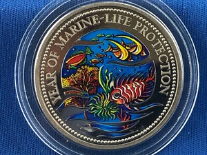 PALAU 1 Dollar 1992 Proof - Copper-Nickel - Marine Life Protection - Picture 1 of 2