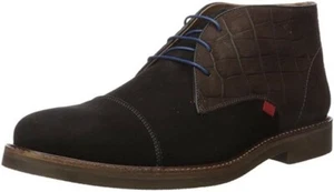 MARC JOSEPH NEW YORK Men's Leather Luxury Lug Boot Ankle Black Nubuck Size 9 - Picture 1 of 3