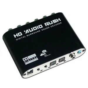 5.1 CH Audio Decoder HD Audio Rush SPDIF Coaxial RCA DTS AC3 Analog Converter - Picture 1 of 9
