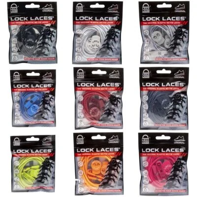 Lock Laces - The Original Elastic No-Tie Shoe Laces - Multiple Colours Available - Image 1 of 3
