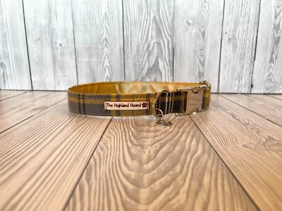 1" Ironclad Soft Handmade Adjustable Dog Collar silver clip S-XL - Image 1 of 4