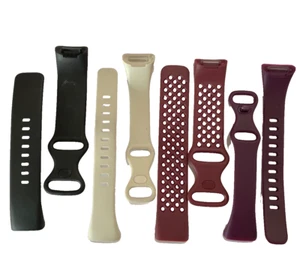 4 Pack Sm/Med Wrist Bands Watch Straps for Fitbit Charge 6 or 5, Assorted Colors - Picture 1 of 7